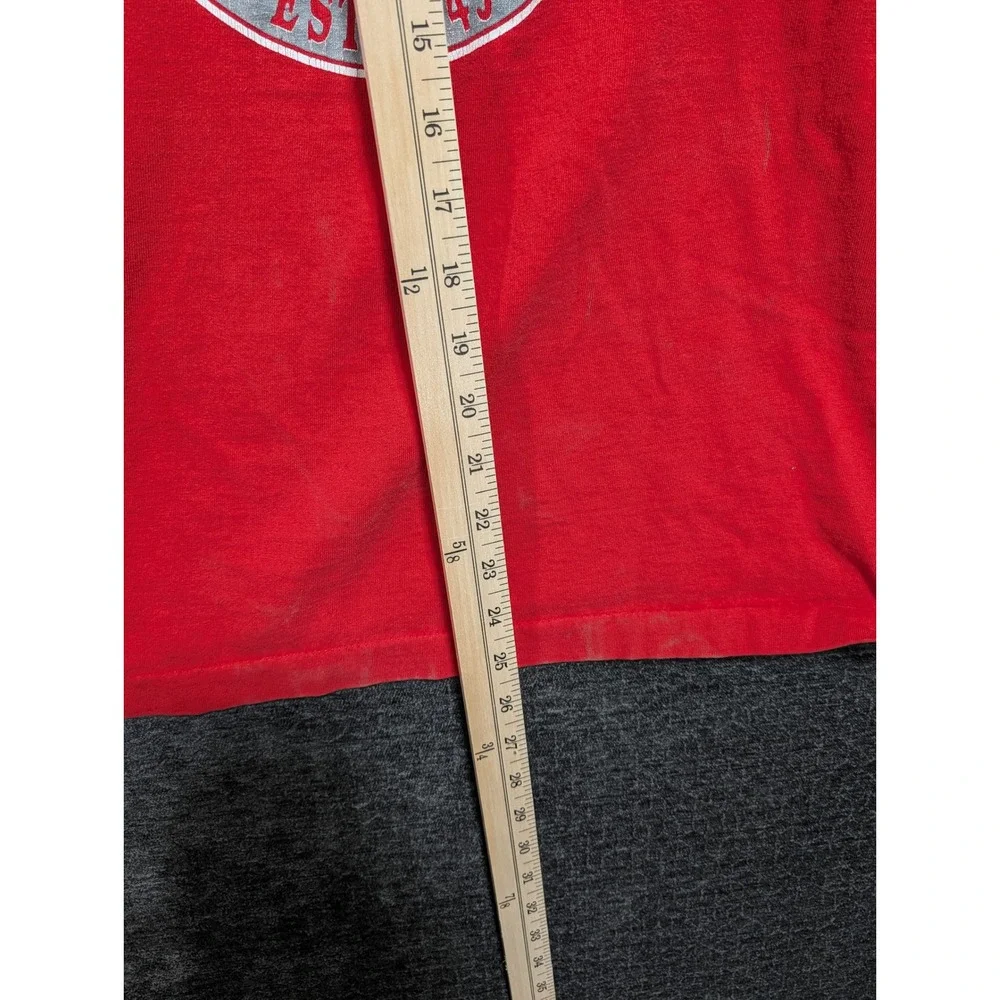 Vintage Trench Ultra San Francisco 49ers T-Shirt XL Red Single Stitch USA Made